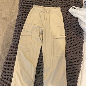 cream colored cargo pants